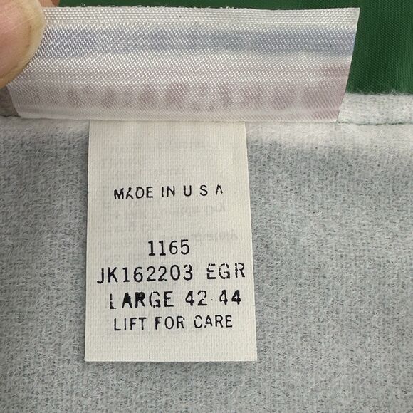 VTG Green BP Logo Jacket Gas Station Attendant Workwear Coat Men's L USA Made - Picture 6 of 13